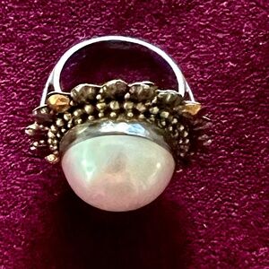 Antique Pearl Ring... FAB setting
